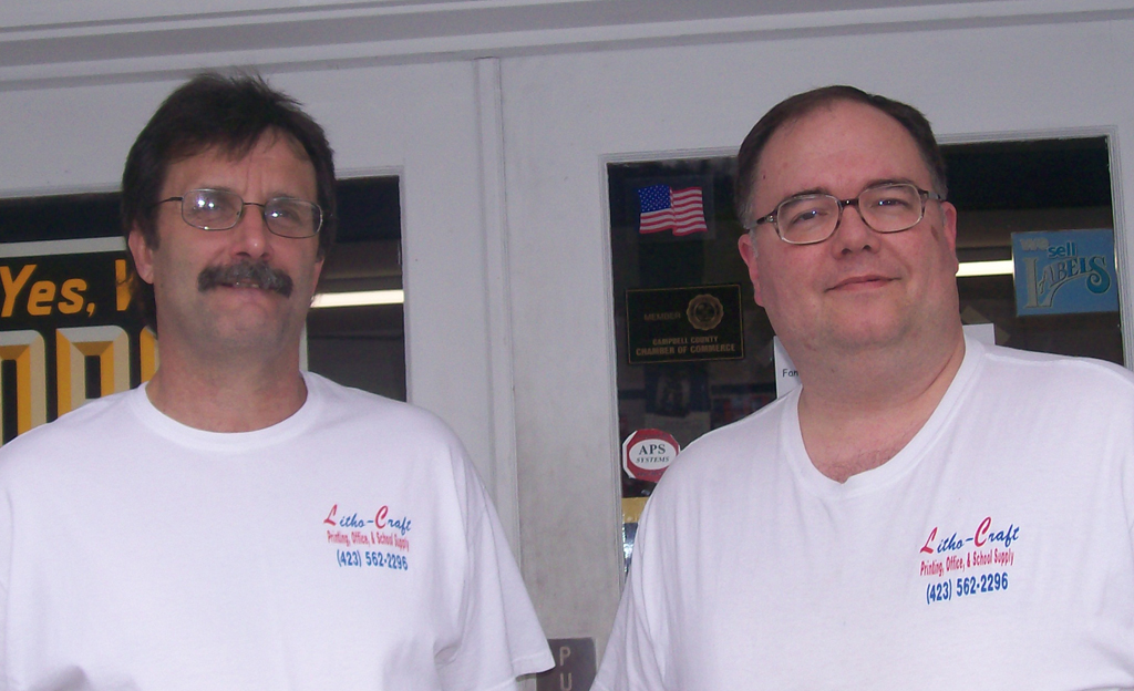 Litho-Craft owners Mike Ray and Ken Sims